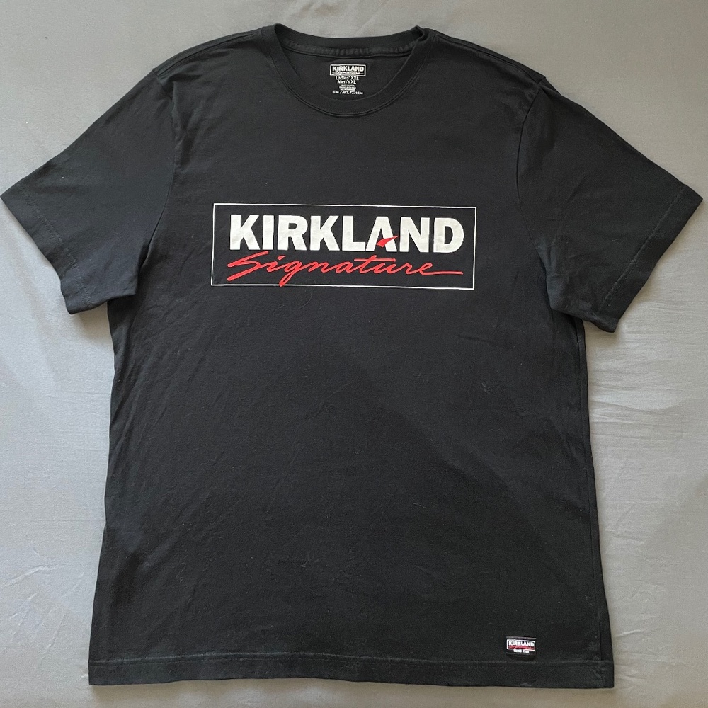 Costco Kirkland Signature Tee - Unisex - Men’s Size XL - Women’s Size XXL -Black